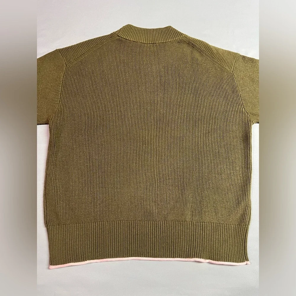 Scotch & Soda Women's Crew Neck Knit Sweater Olive Green NWOT - Picture 8 of 8